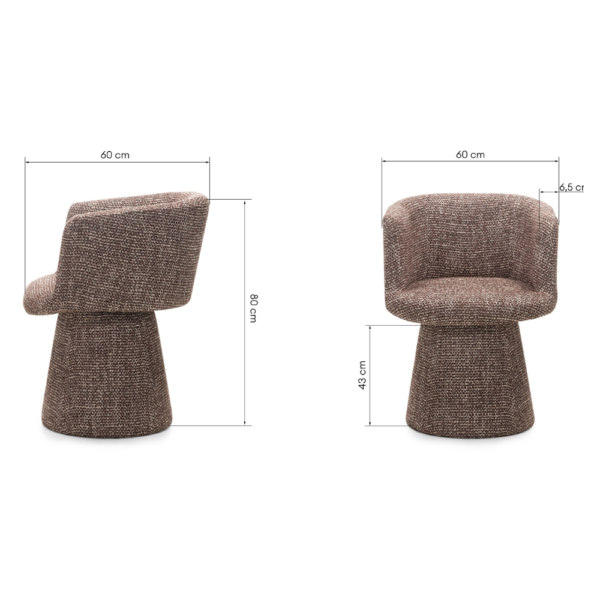 Valgomojo kėdė-fotelis Lumo