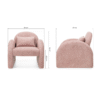 Fotelis Roundair Rose